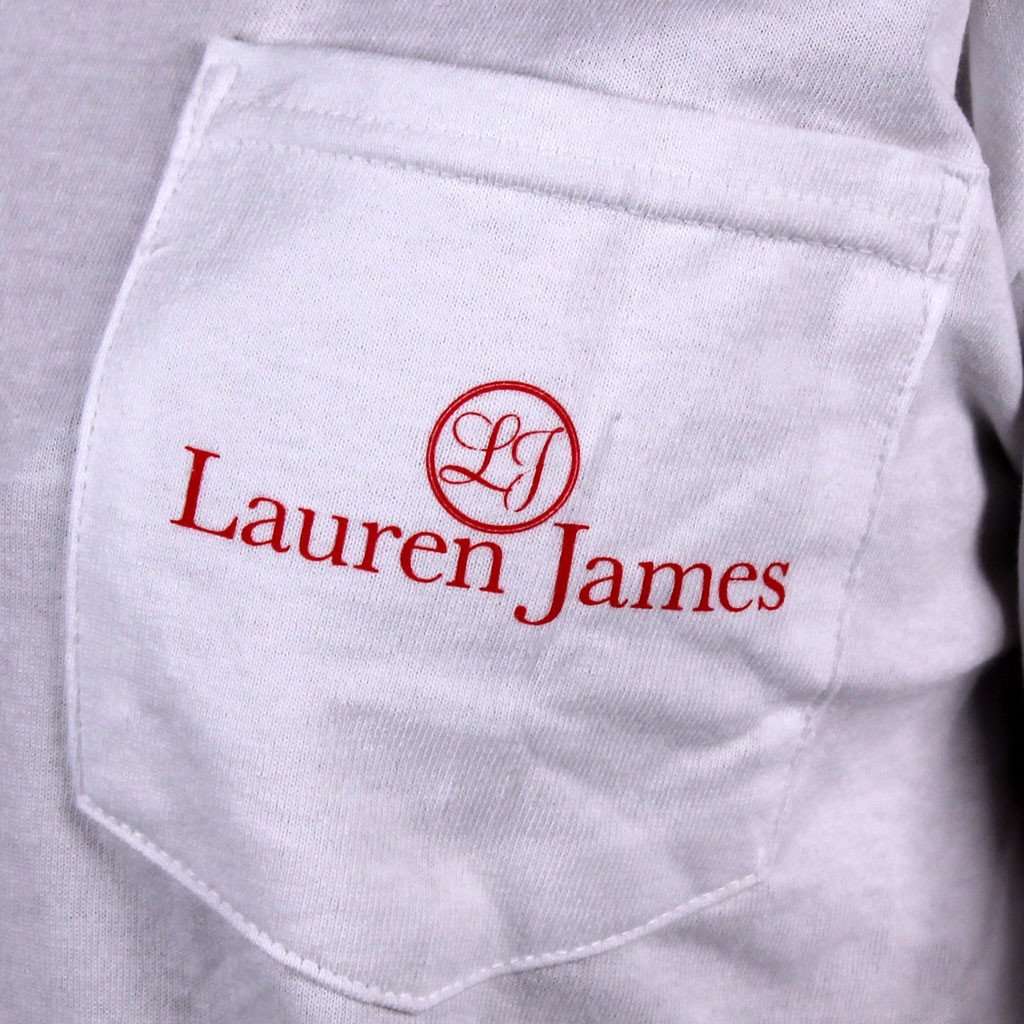 Taking My Talents South Long Sleeve Tee in White by Lauren James - Country Club Prep