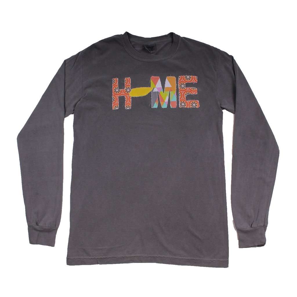 Tennessee Home Long Sleeve Tee in Gray by Southern Roots - Country Club Prep