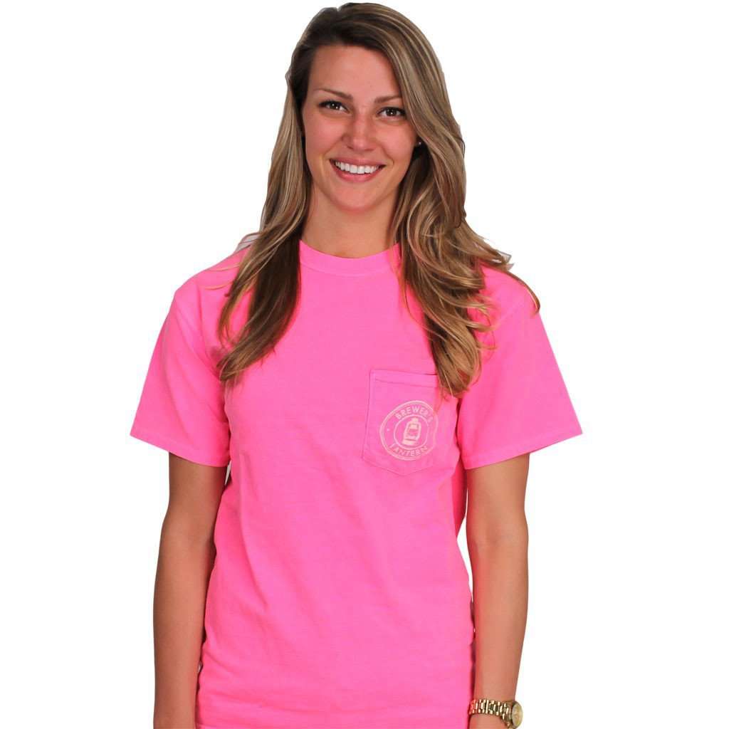 The Bucket List Tee in Neon Pink by Brewer's Lantern - Country Club Prep