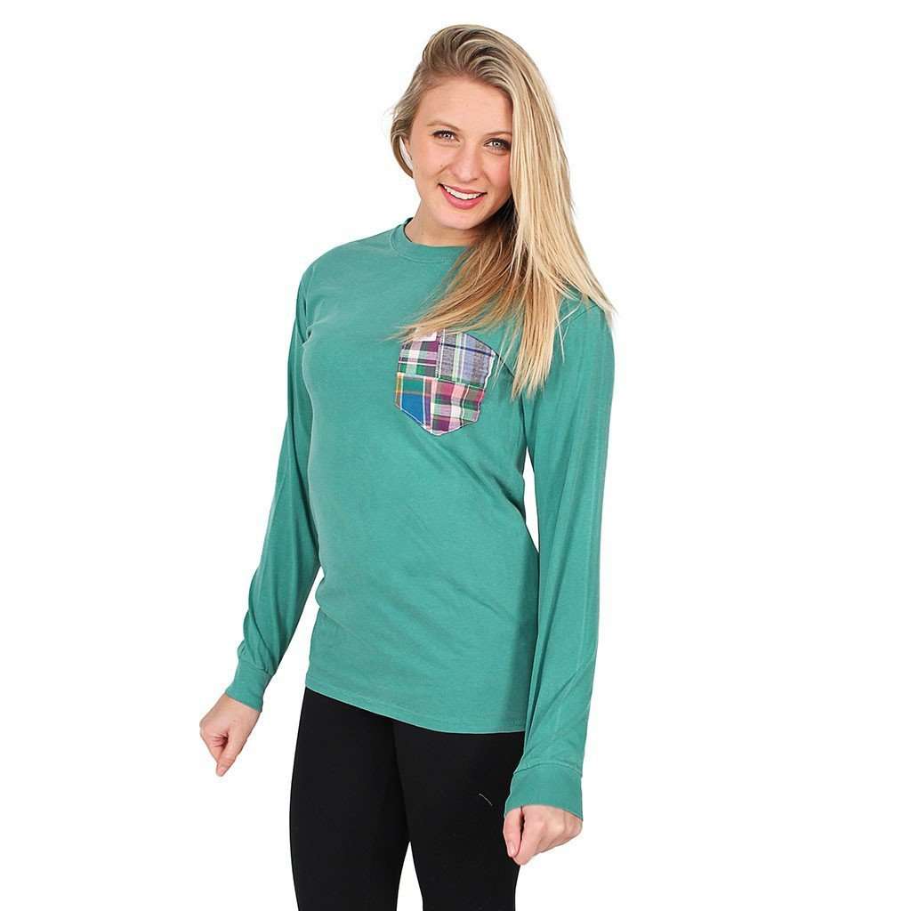 The Hampton Long Sleeve in Mallard Green by the Frat Collection - Country Club Prep