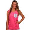 The Limited Edition Longshanks Unisex Tank Top in Watermelon by the Frat Collection - Country Club Prep