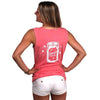 The Mason Jar Tank in Watermelon by Brewer's Lantern - Country Club Prep