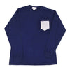 The Signature Unisex Long Sleeve Tee Shirt in Navy by the Fraternity Collection - Country Club Prep