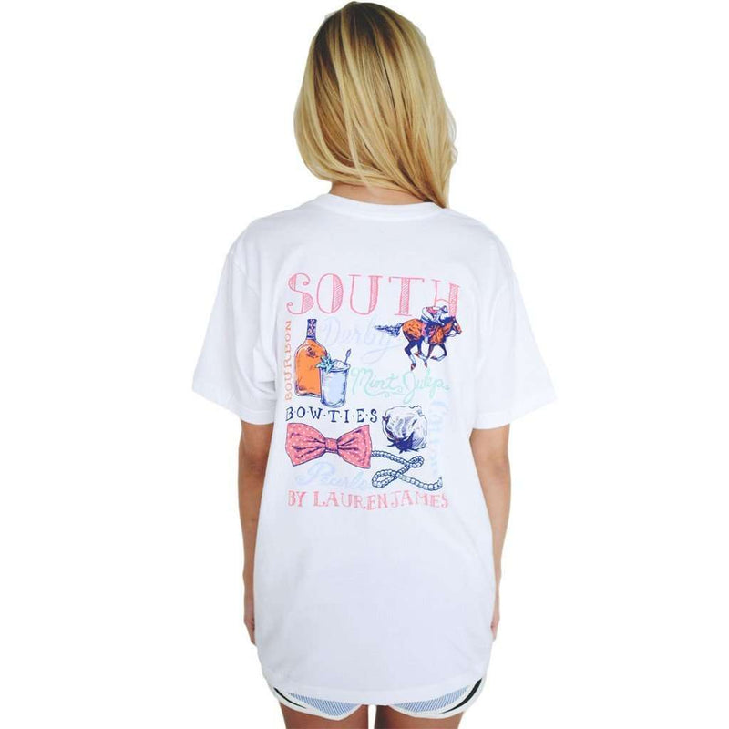 The South Tee in White by Lauren James - Country Club Prep