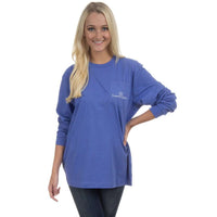 The Sweet Life Brunch Long Sleeve Tee in Violet by Lauren James - Country Club Prep