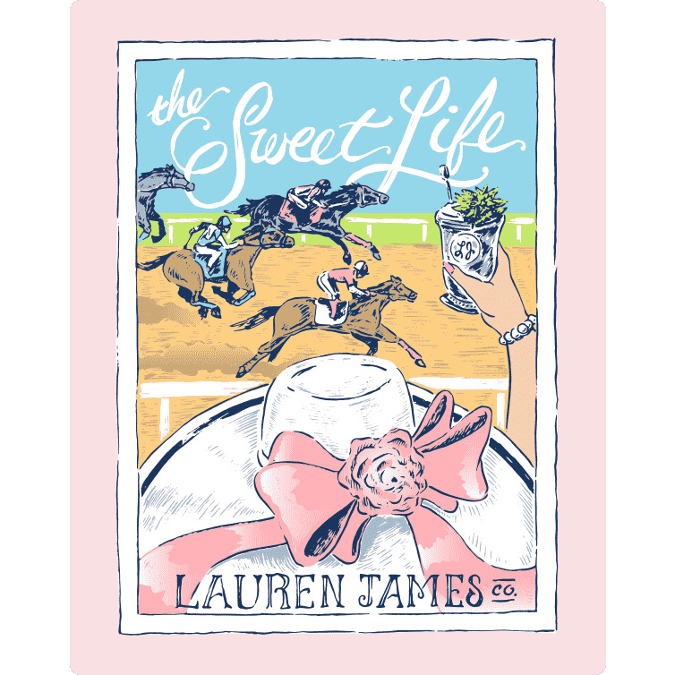 The Sweet Life Derby Tee in Pink by Lauren James - Country Club Prep