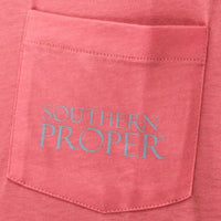 Tipsy and Tied Tee in Salmon by Southern Proper - Country Club Prep