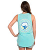 Tribal Print Katy Tank in Blue Radiance by The Southern Shirt Co. - Country Club Prep
