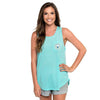 Tribal Print Katy Tank in Blue Radiance by The Southern Shirt Co. - Country Club Prep