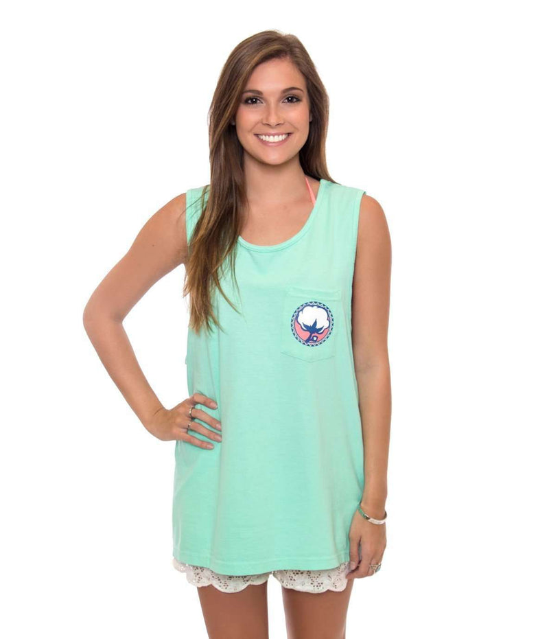 Tribal Tank Top in Island Reef by Southern Shirt Co. - Country Club Prep