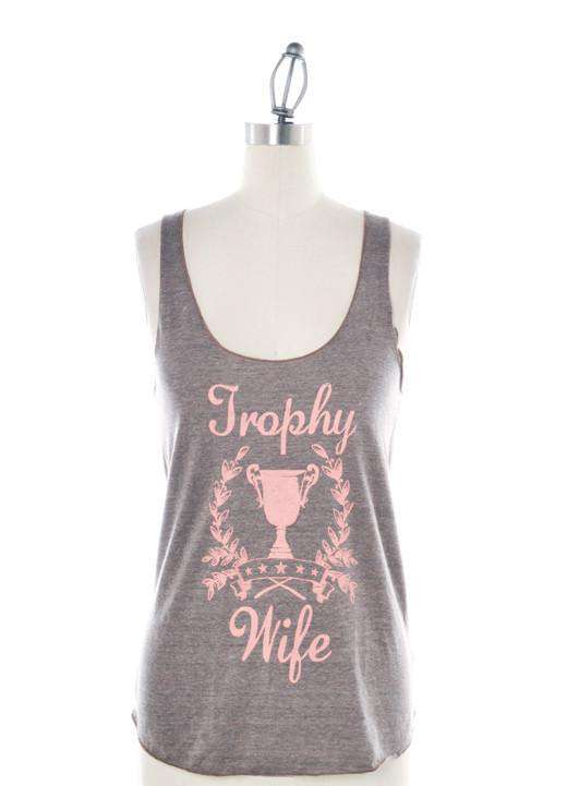 Trophy Wife Tank Top in Coffee by Judith March - Country Club Prep