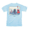 USA Boats Tee in Chambray by Lily Grace - Country Club Prep