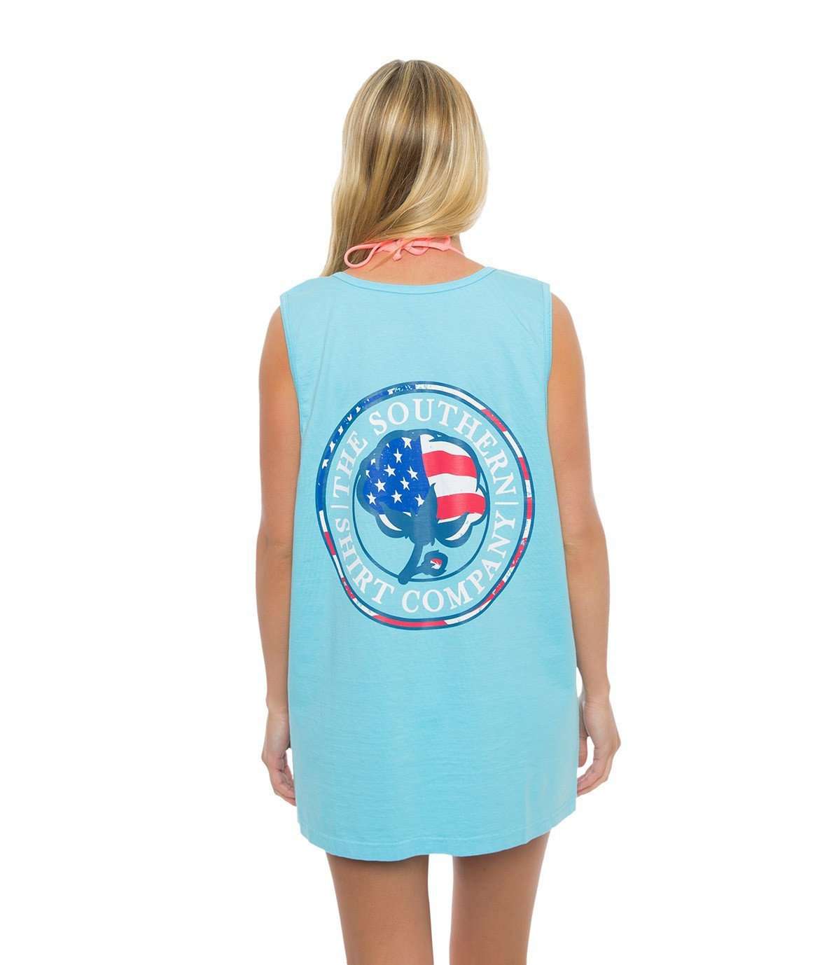 USA Logo Tank in Atlas by Southern Shirt Co. - Country Club Prep