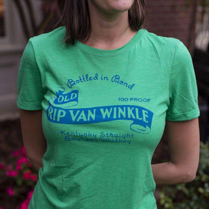 Vintage Old Rip Van Winkle Tee in Green by Pappy Van Winkle - Country Club Prep