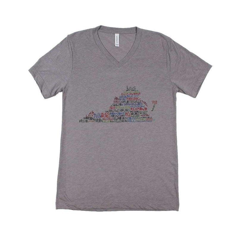Virginia Cities and Towns V-Neck by Southern Roots - Country Club Prep