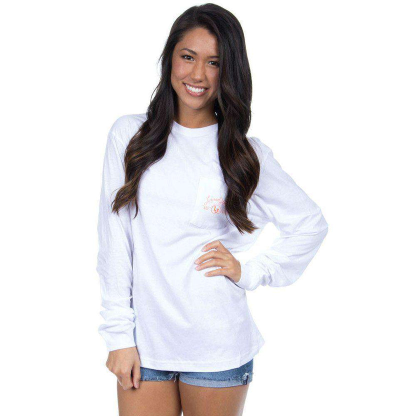 Mizzou Perfect Pairing Long Sleeve Tee in White by Lauren James