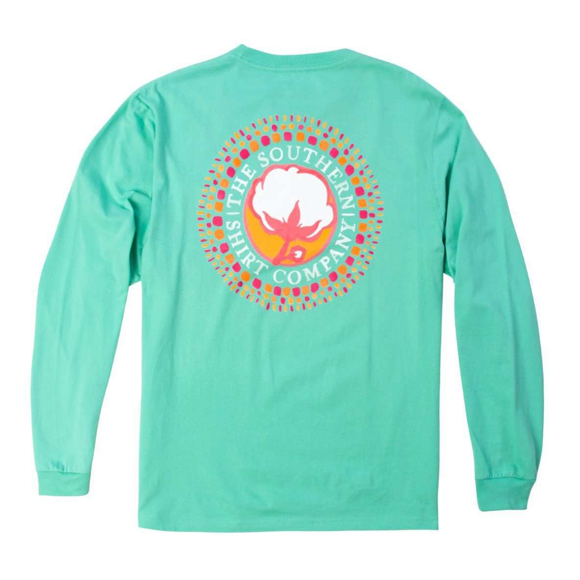 Watercolor Logo Long Sleeve Tee Shirt in Florida Keys by The Southern Shirt Co. - Country Club Prep