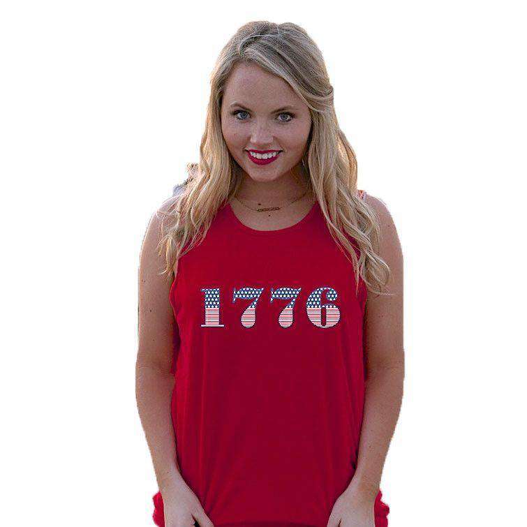 We The People Like to Party Tank in Firecracker Red by Jadelynn Brooke - Country Club Prep