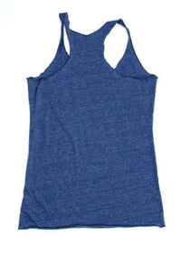 Women's Back to Back World War Champs Racerback Tank Top in Navy by Rowdy Gentleman - Country Club Prep