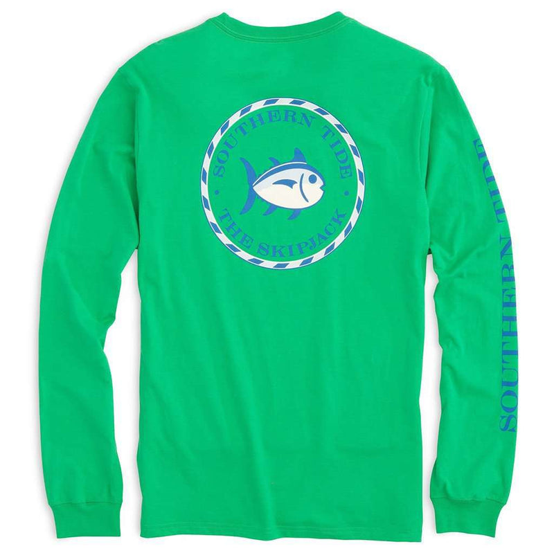 Women's Long Sleeve Skipjack Seal Tee in Grass Green by Southern Tide - Country Club Prep