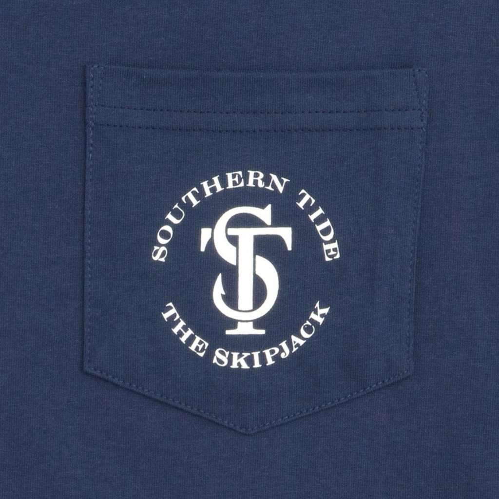 Women's Long Sleeve Skipjack Seal Tee in Nautical Navy by Southern Tide - Country Club Prep