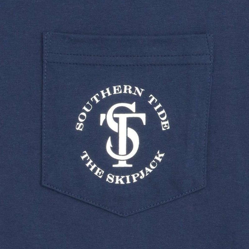 Women's Long Sleeve Skipjack Seal Tee in Nautical Navy by Southern Tide - Country Club Prep