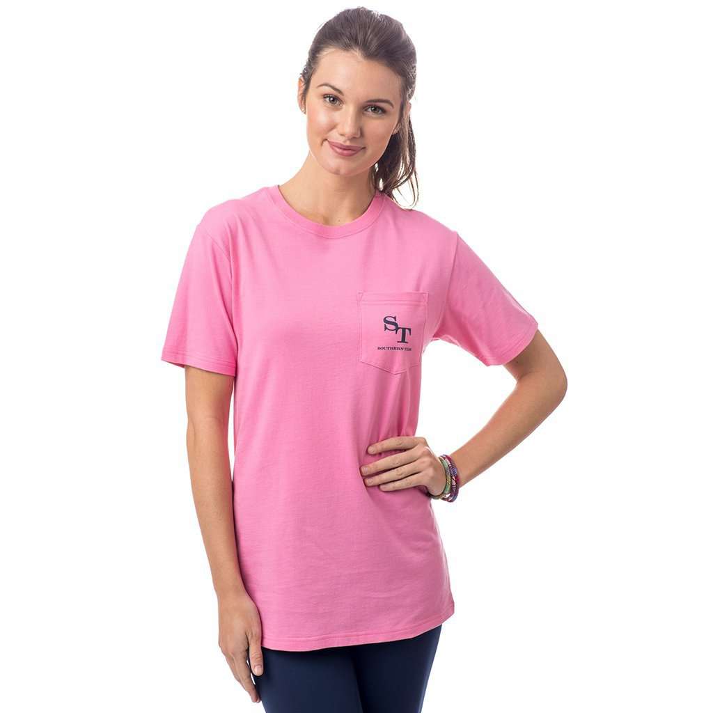 Women's Skipjack Graphic T-Shirt in Smoothie Pink by Southern Tide - Country Club Prep