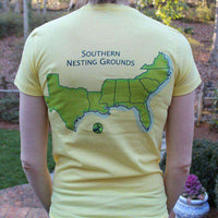 Women's Southern Nesting Grounds Tee in Canary Yellow by Loggerhead Apparel - Country Club Prep