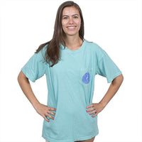 Wood Grain Tee Shirt in Chalky Mint by Waters Bluff - Country Club Prep