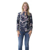 Blouse on Bleeker Loop in Navy by Sail to Sable - Country Club Prep