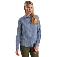 Bower Shirt in Navy Gingham by Barbour - Country Club Prep