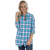 Boyfriend Flannel in Glacier Blue by Lauren James - Country Club Prep