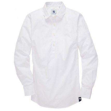 Brooks Popover in White by Southern Proper - Country Club Prep