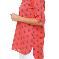Classic Tunic in Coral Thistle by Hatley - Country Club Prep