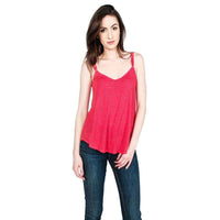 Dare to Barre Tank in Antique Rose Stripe by Beyond Yoga - Country Club Prep