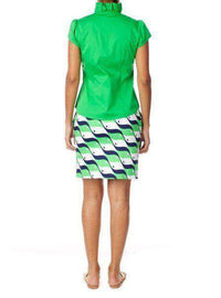 Elizabeth Ruffled Blouse in Green by Elizabeth McKay - Country Club Prep