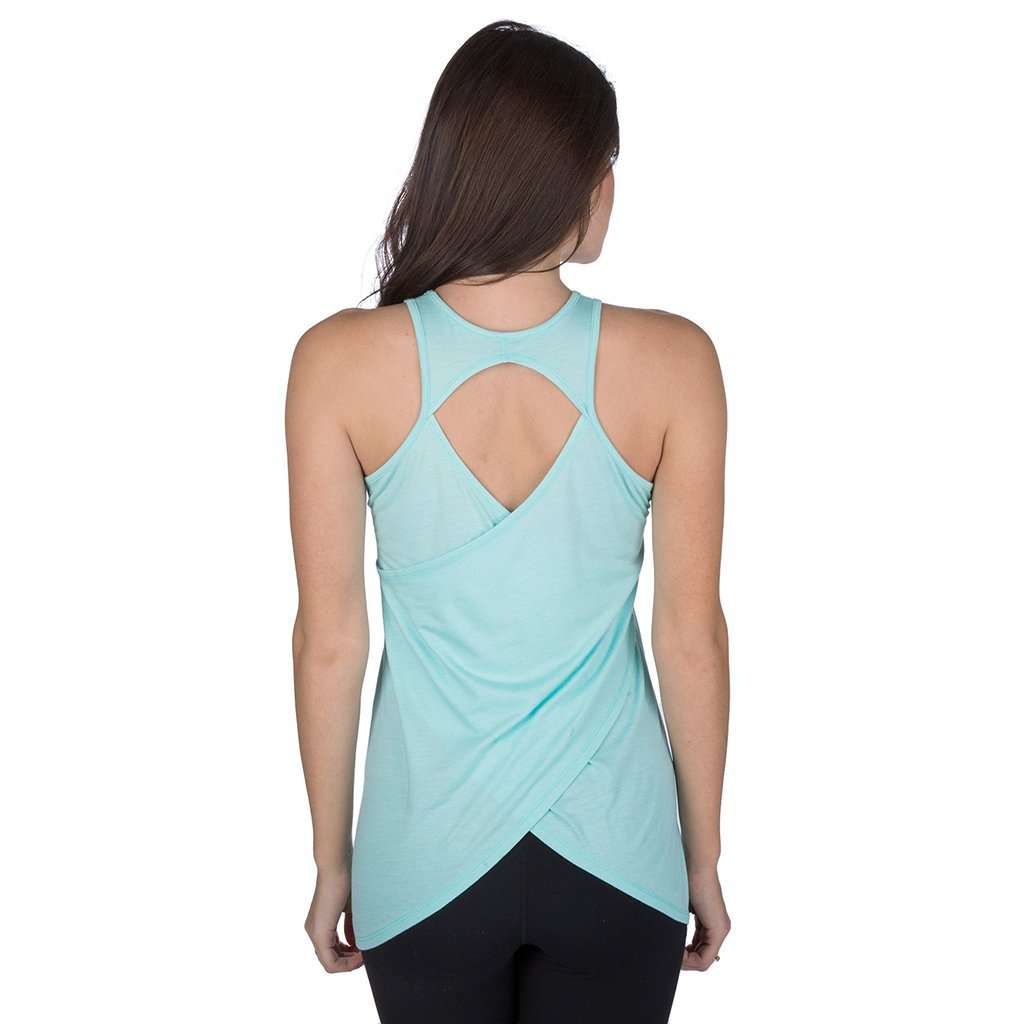 Final Mile Workout Tank in Ocean Palm by Lauren James - Country Club Prep