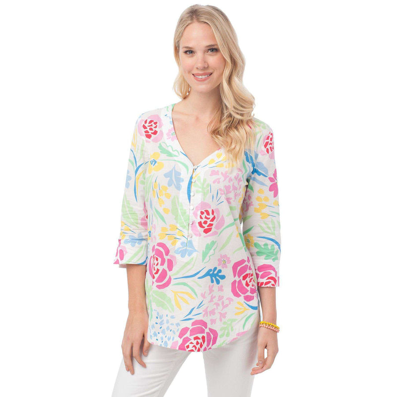 Isla Tunic in Kiawah Floral by Southern Tide - Country Club Prep