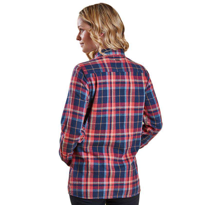 Kirkby Shirt in Red Check by Barbour - Country Club Prep