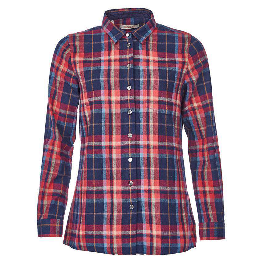 Kirkby Shirt in Red Check by Barbour - Country Club Prep