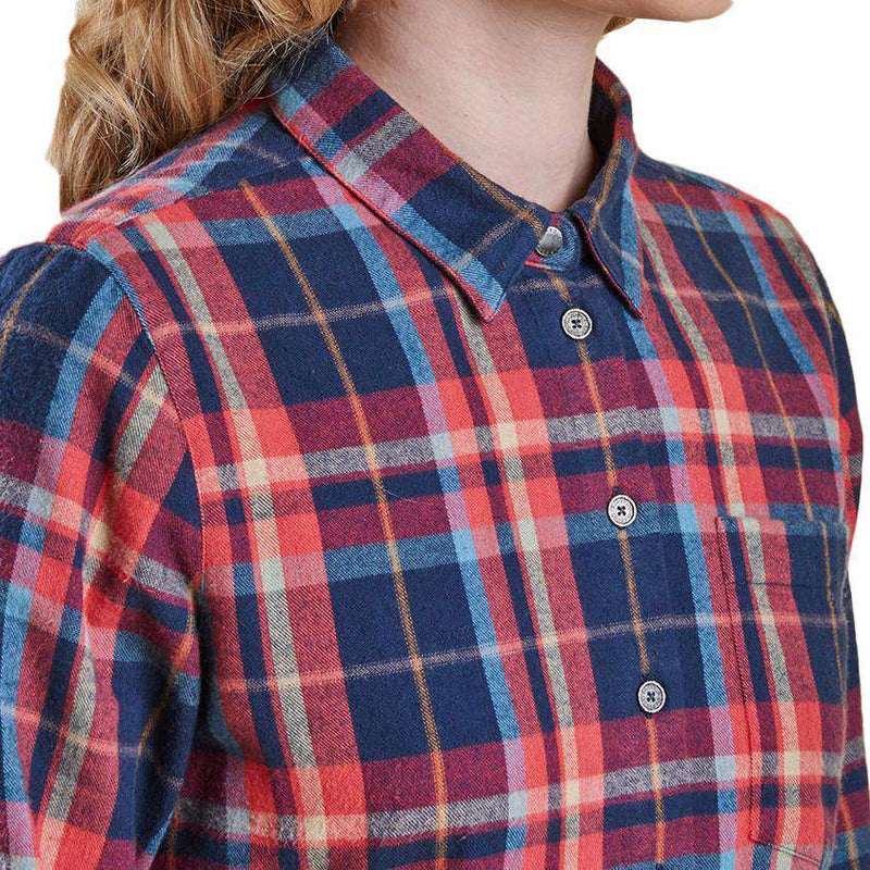 Kirkby Shirt in Red Check by Barbour - Country Club Prep
