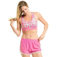 Let It Bloom Sports Bra in Pop Pink by Krass & Co. - Country Club Prep