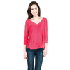 Live Fully Top in Antique Rose Stripes by Beyond Yoga - Country Club Prep