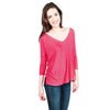 Live Fully Top in Antique Rose Stripes by Beyond Yoga - Country Club Prep