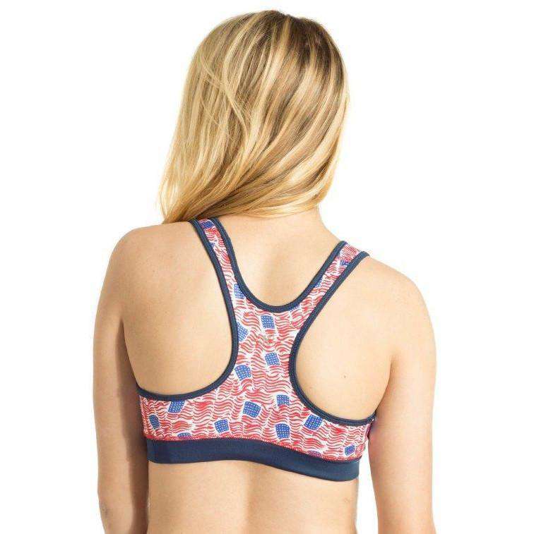 Lucky Liberty Sports Bra in Navy by Krass & Co. - Country Club Prep