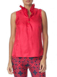 McKay Blouse in Raspberry by Elizabeth McKay - Country Club Prep