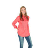 Pin Tuck Linen Shirt in Raspberry by Tyler Boe - Country Club Prep