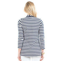 Riley Reversible Jacket in Navy/White Stripe by Duffield Lane - Country Club Prep