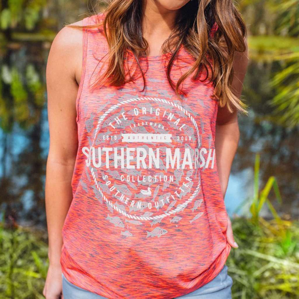 Schools Out Forever Tank in Pink & Midnight Gray by Southern Marsh - Country Club Prep