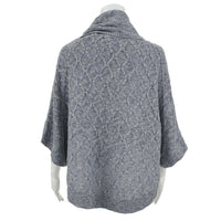 Slub Cotton Cape in Blue Denim by Tyler Boe - Country Club Prep